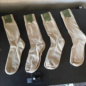 Eddie Bauer Men’s Cushion-Foot Socks Four Pack